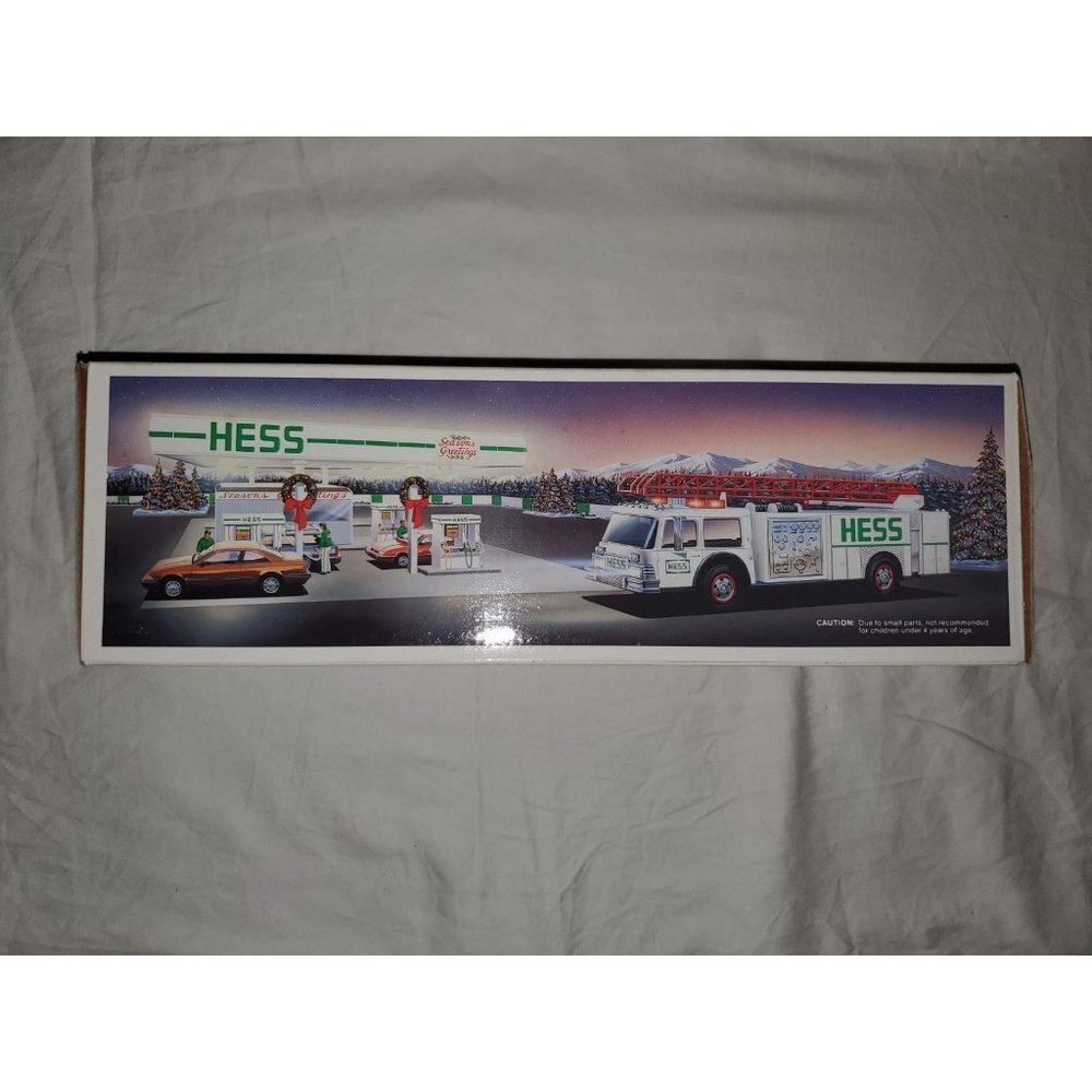Vintage 1989 Hess Toy Fire Truck Collectible Never Played